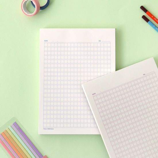 비팬시 원고지 노트 400자 (논술 모눈 패드 공책)