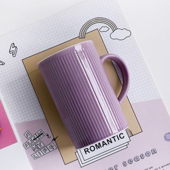 파스텔 스트라이프 빅머그, 머그컵 450ml 4color