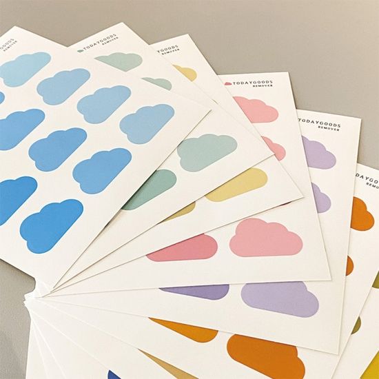 리무버 구름스티커 세트