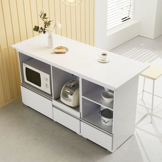 샤인 1500 수납 아일랜드식탁 베이킹 작업대 (착불)