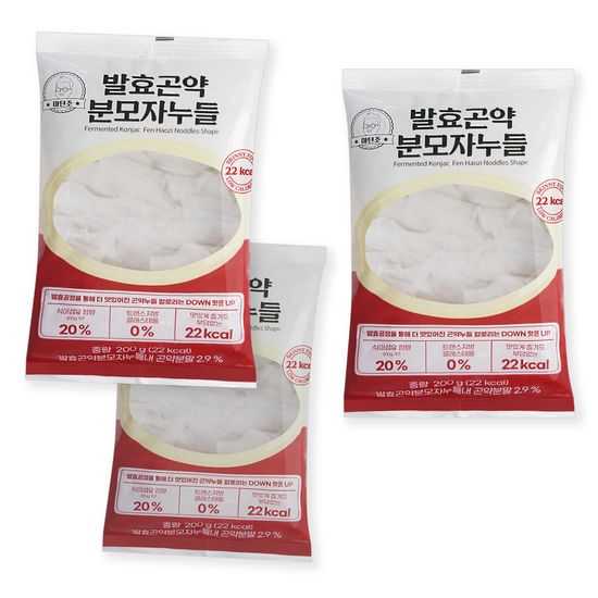 마틴조 발효곤약 분모자누들 200g x 3팩