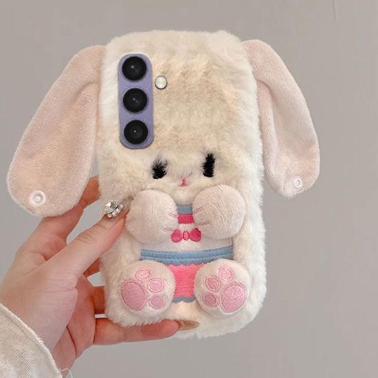 갤럭시 S24 S23 A55 A35 A15 A54 토끼 인형 털 케이스