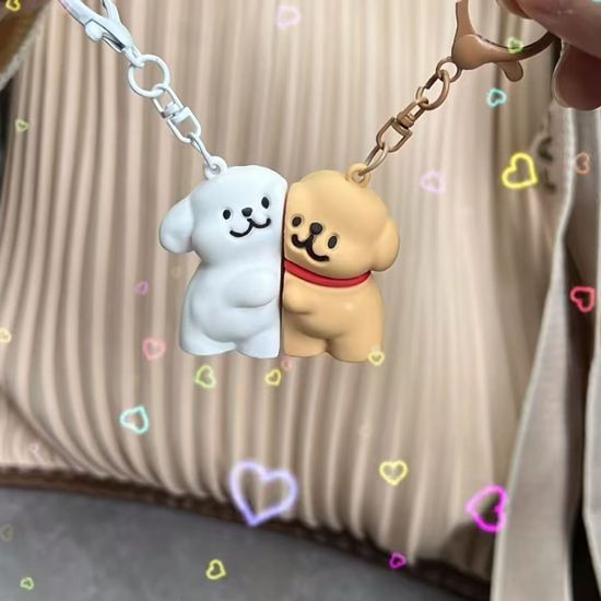 커플 강아지 자석 마그네틱 키링 백참 가꾸 백꾸 템