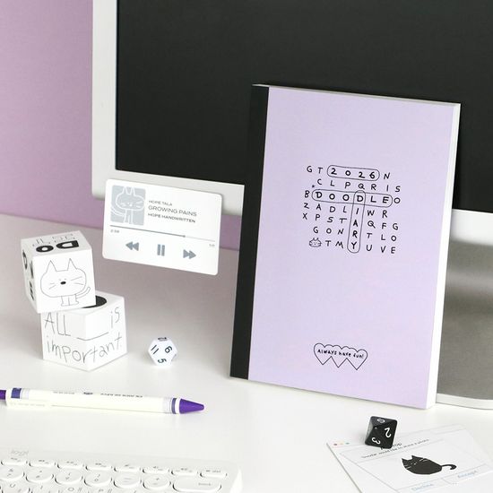 아이코닉 2026 두들 다이어리 날짜형