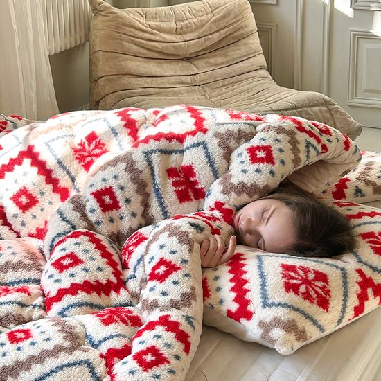 헬싱키 양털형 극세사 차렵이불베개커버 세트 SS/Q/SK