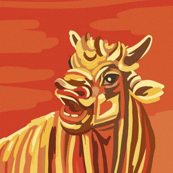 황소 (캔버스) 명화그리기 20x20