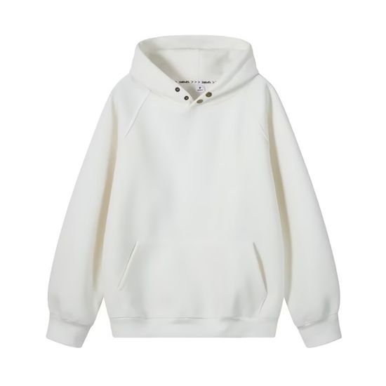 남성 베이직 무드 단추 포인트 후드 긴팔 티 상의