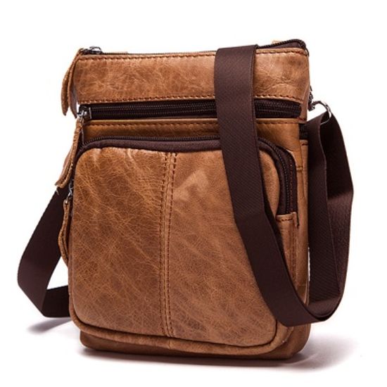 리바츠 소가죽 크로스백/가죽 남성가방 캐주얼백