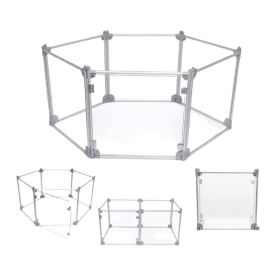AF-656 투명 아크릴 애완동물 펜스, 65x60cm