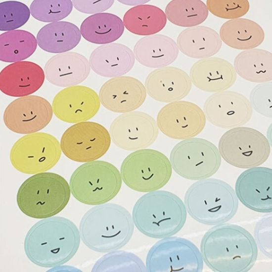 얼굴 스티커 표정 감정 기분 이모티콘스티커 A[WCA5AA