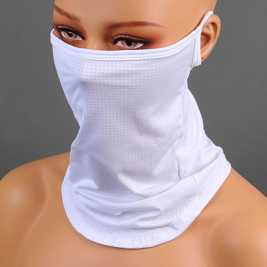 [젠웨어] 윈드 메쉬 귀걸이형 멀티스카프(화이트)