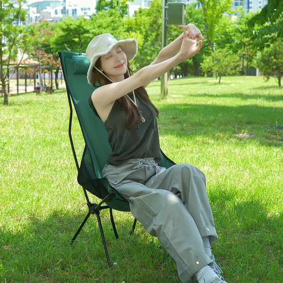 아이리버 캠핑의자 릴렉스체어 접이식 휴대용 백패킹