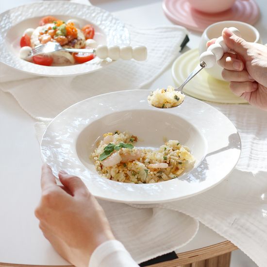 웨이브 엣지 플레이트 L 식기 홈파티 테이블웨어