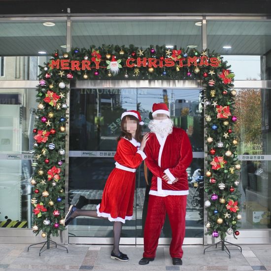 [도토로]210cm 업소 출입구용 장식 트리