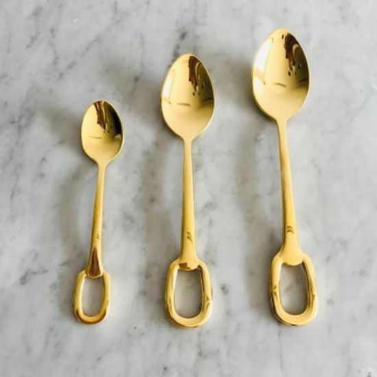 골드 커트러리 양식기 디저트스푼