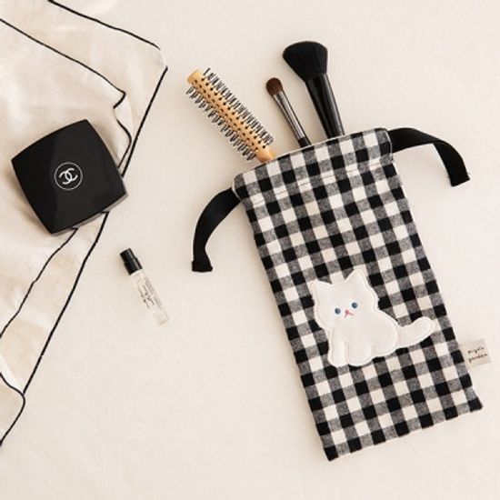 피요 체크 펜슬 파우치 (4종)