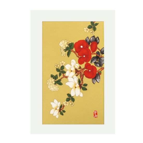 붉은꽃 아래 감사카드 FT214-3