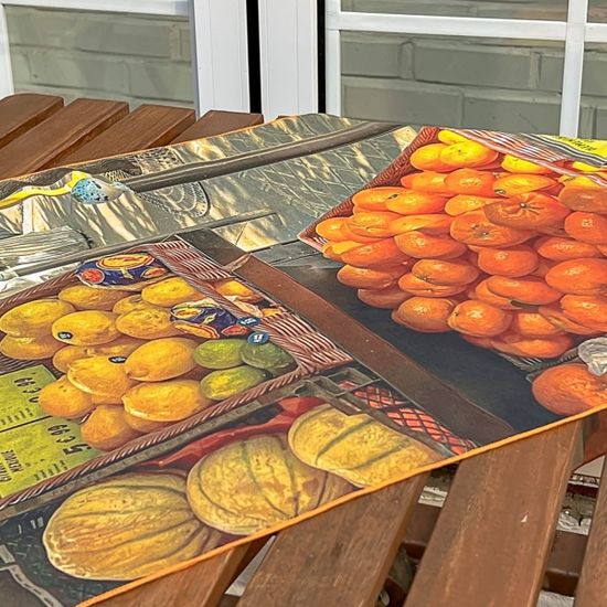 과일가게 45x135 쉬폰 패브릭포스터