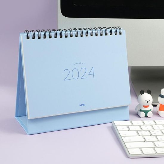 핑크풋 봉주르2024탁상캘린더