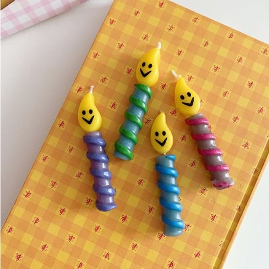Water Drop Smile Candle 물방울스마일캔들