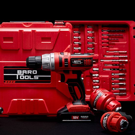 바로툴즈 베이직 50종비트 무선 전동드릴 공구세트