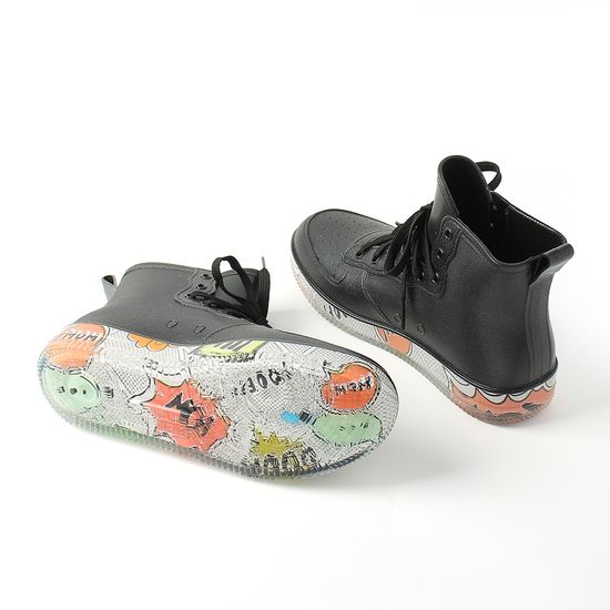 [아일렌]여성용 하이탑 운동화 레인부츠(245mm) (블랙