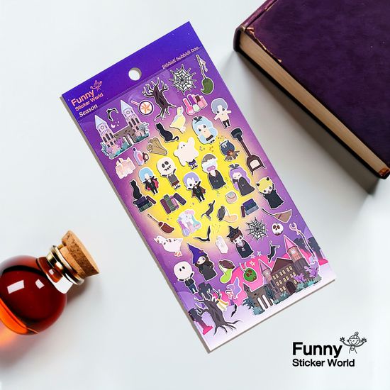 퍼니스티커 AT-212 마녀와 드라큘라 아트지 시즌