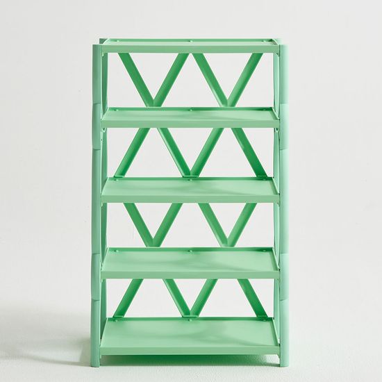 쥬리 플라스틱 선반 4단 슬림형 시스템 팬트리