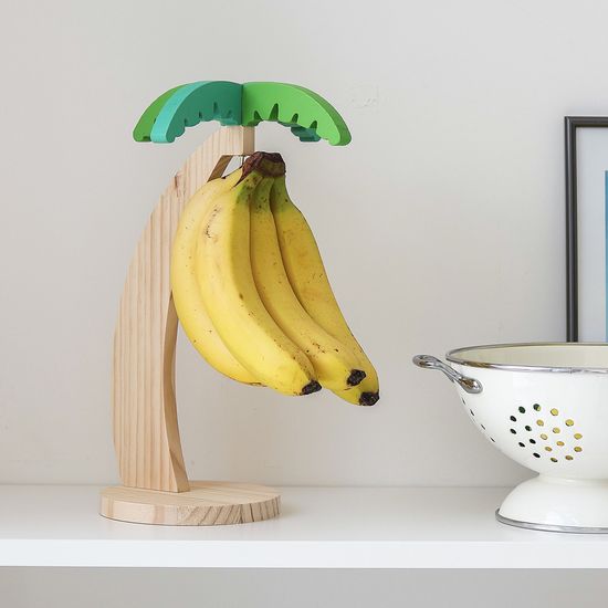 우드 바나나걸이 거치대 주방 인테리어 소품