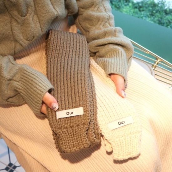 쁘띠 미니 니트 목도리 8color 갓샵 숏 뜨개 머플러