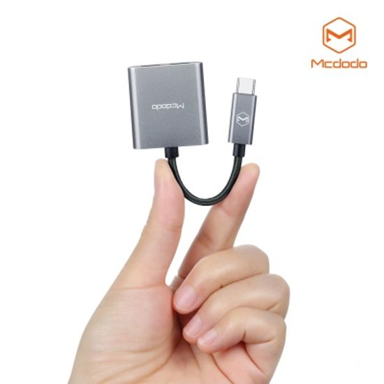 맥도도 USB C to C타입 오디오+C타입 충전 듀얼 젠더