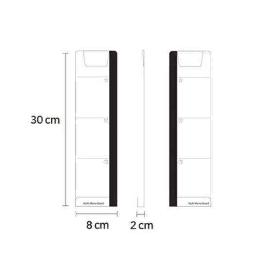 아크릴 모니터 메모보드 좌우측용 2개입