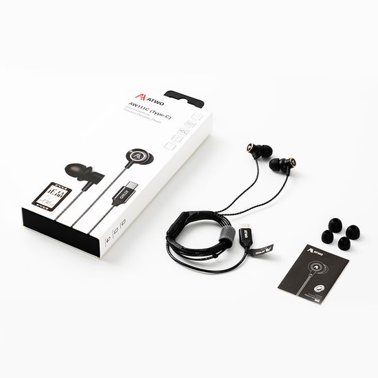 C타입 티타늄 드라이버 게이밍 유선 이어폰 AW111C