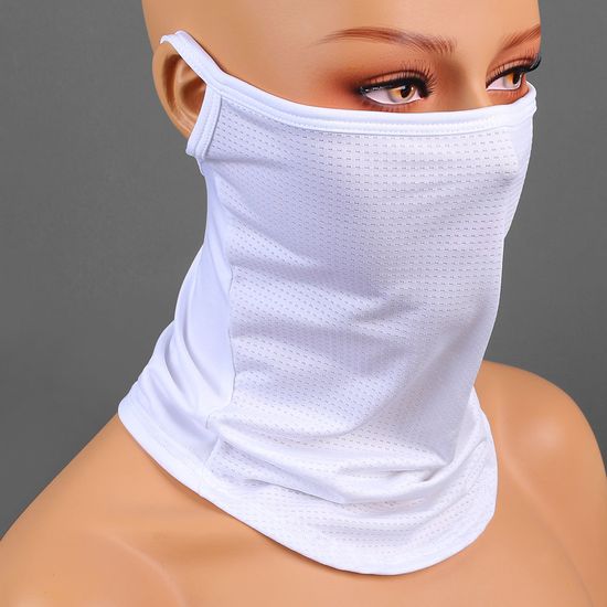 [젠웨어] 윈드 메쉬 귀걸이형 멀티스카프(화이트)