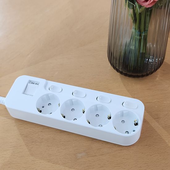 에스탭 국산 개별 스위치 과부하차단 멀티탭 4구