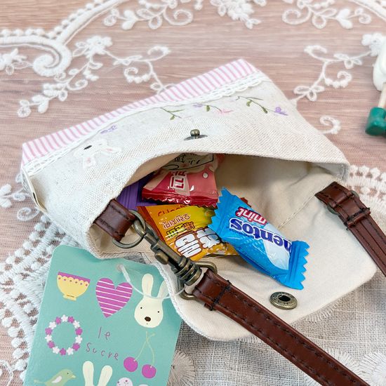 르 슈크레 아플리케 멀티 파우치