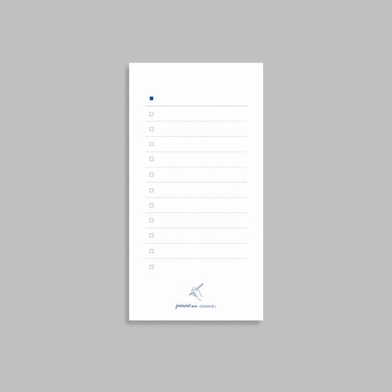 Signature memo pad - Check list