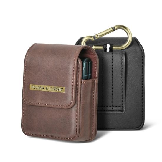 갤럭시 z플립 마그네틱 가죽 파우치 링 고리 케이스