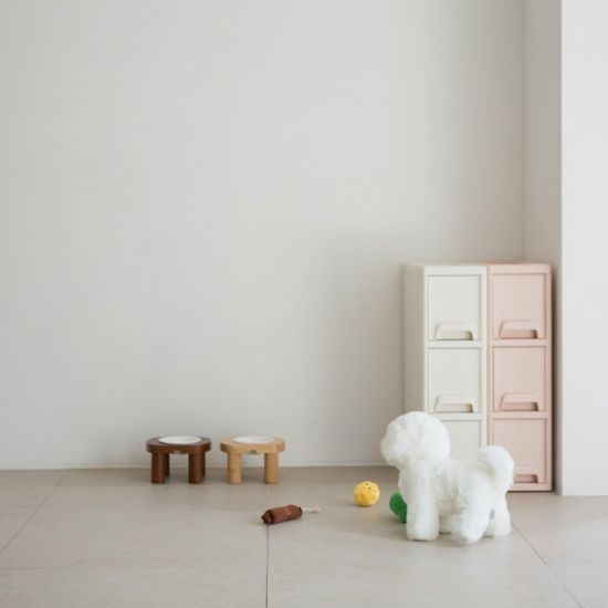 소이 원목 펫테이블/고양이 강아지 밥그릇 1구/2구