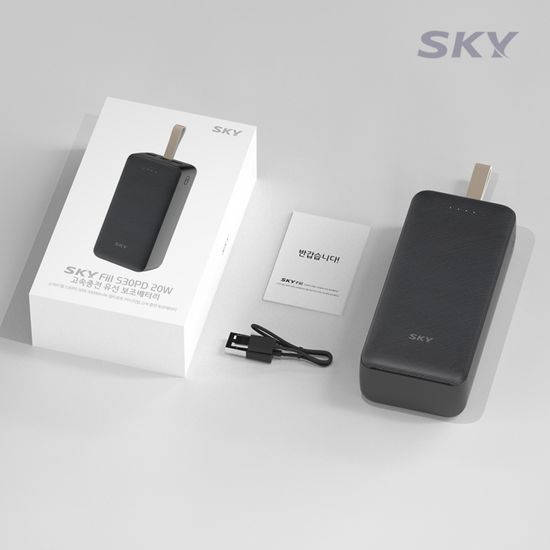 스카이 필 20W 고속 30000mAh 대용량 보조배터리 S30