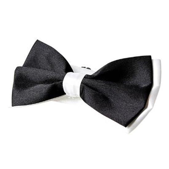 웨딩 보타이 (나비넥타이 블랙&화이트)