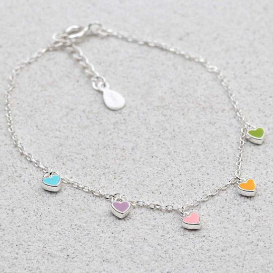 여성 데일리 악세 사리 하트 에폭 딸랑이 팔찌