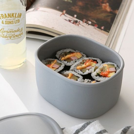 실리콘 밀폐용기 전자레인지 도시락 2개 SET