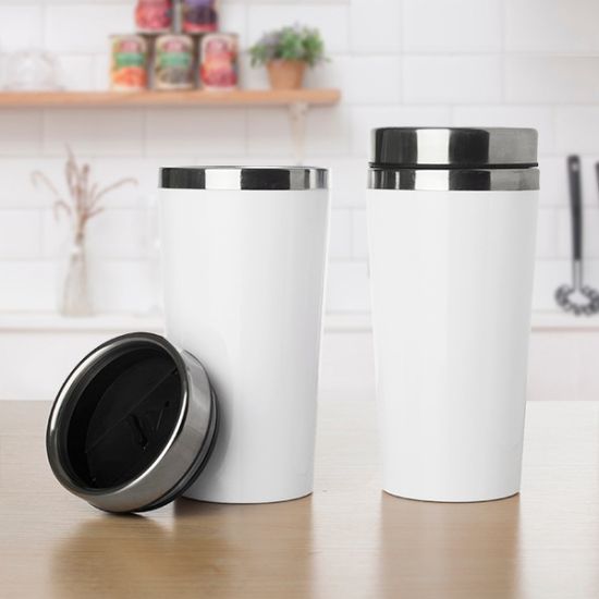 450ml 화이트 하이그로시 텀블러(원형)