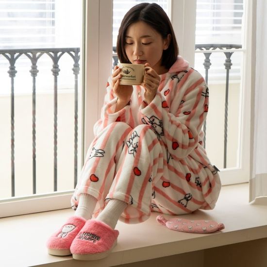 루카랩 베니 극세사 털 슬리퍼