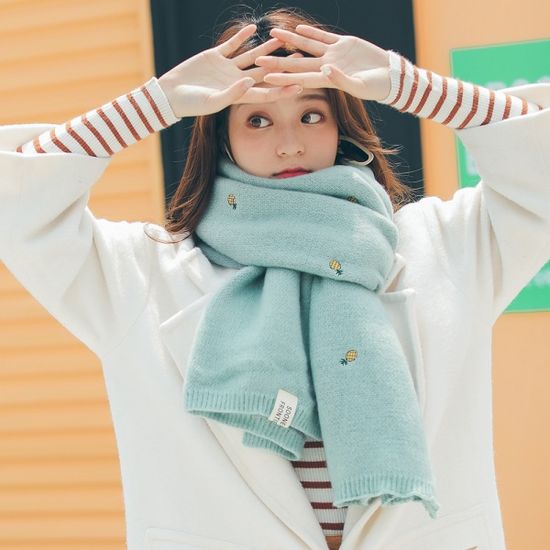 파인 니트 목도리 여성용 5color