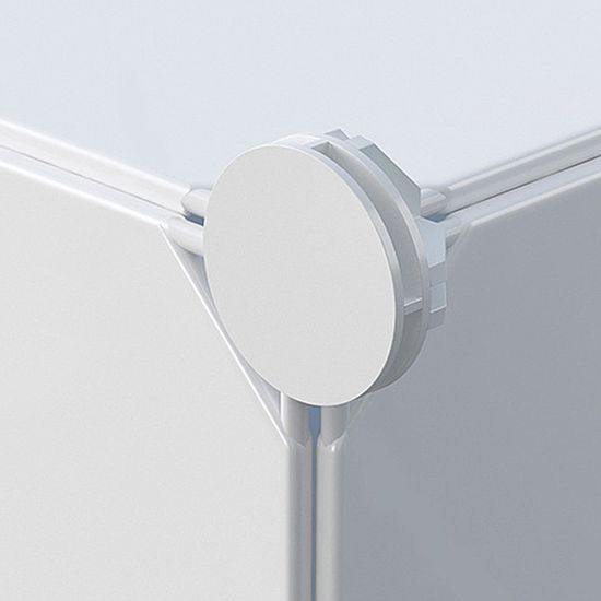 심플리 화이트 선반 옷장(4열12칸) / 조립식옷장