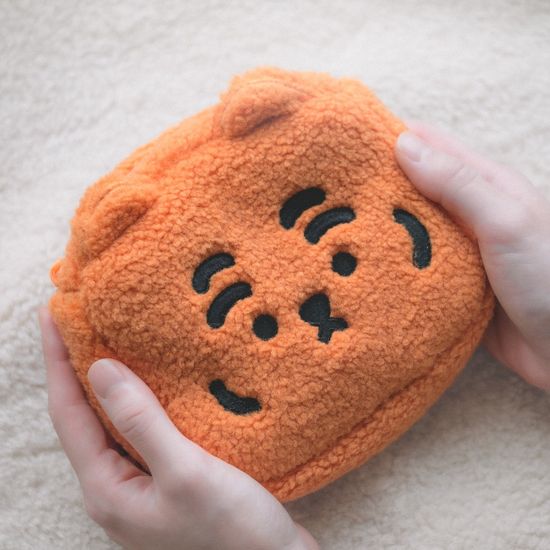 뚱랑이 뽀글 사각 파우치 2종