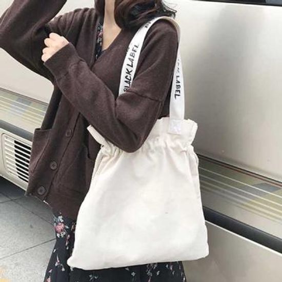 파우더 블랙라벨 복조리 에코백 천가방