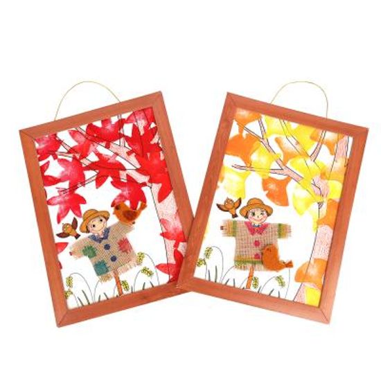 (미술샘) DIY 가을액자 스탬프아트 만들기